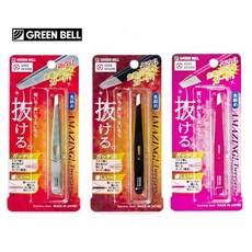 GREENBELL 일본 그린벨 어메이징 고급 족집게 핀셋 3종, 1개, NO.1-실버
