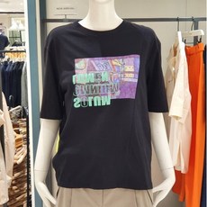 씨씨콜렉트 NEW 뒷셔링프린팅반팔티셔츠 C201MSM007