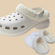  에이치플러스몰 당일출발) 크록스 호환 탈부착 털 내피 안감 남녀 