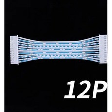 50 개 XH2.54mm 파란색 흰색 빨간색 및 platen 2p3p4p4p5p6p 단일 헤드 2p 커넥터 와이어, 12p, 15cm, 12개