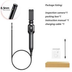 내시경 카메라 스마트폰 연결 산업용 8mm 관절 HD1080 양방향 보스코프 자동차 IOS 안드로이드용, 4) 안드로이드 용 듀얼 1m, 1개