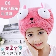 워싱 헤어액세서리 트렌드 드라이 타월 큰 유아 여성 닦는다 타올, 06# 카르민장미 큰눈토끼