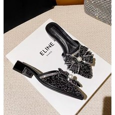 큐빅 진주 화려한 슬리퍼 캐주얼 샌들 여름샌들 225-265 PX40370