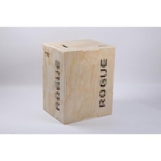 크로스핏 점프 박스 스텝 우드 트레이닝 스툴, 12 x14 x16 (30x35x40cm)