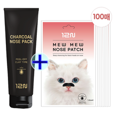  투웰브나인 대용량 코팩 100g + 미유미유 고양이 코팩 100매 / 블랙헤드 + 피지제거 + 모공수축, 1개 