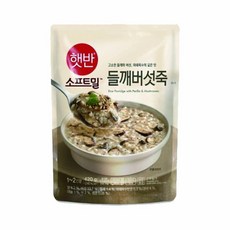CJ제일제당 CJ 비비고 소프트밀 들깨버섯죽 420g 3개 유통기한 24년 11월 18일까지