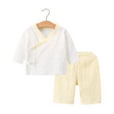 어린이 아동 유카타 잠옷 가을 유아 실내 남녀 아기 중복 투피스 잠옷