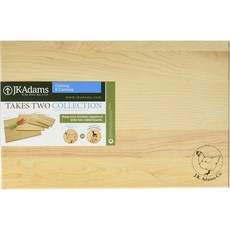 J.K. 아담스 12인치 x 8인치 슈가 메이플 우드 도마 2개 획득 Adams, 12"L x 8"WJ.K. Adams J.K. Ada