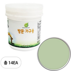 순앤수 방문 가구용 페인트, 14개, 모던그린NR4120, 1L