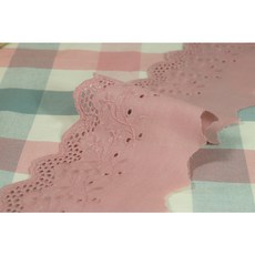 참보부상 싸리 단면 8색 8.5cm 면 레이스 홈데코 홈패션 부자재 커텐 커튼 단면 양면, 1개, 인디언핑크색