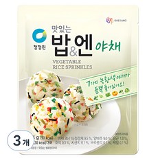 청정원 맛있는밥&엔 야채, 24g, 3개