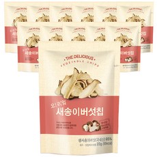 오 리얼 새송이버섯칩 국내산 버섯스낵 건강한과자, 12개, 23g