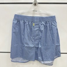 비비안 블루 기하학 클로버 면 100% 남성 트렁크(TP9822BL) 177131
