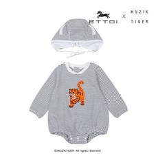 에뜨와 뚱랑이 ST 바디수트 모자 SET07P0 27902, GREY