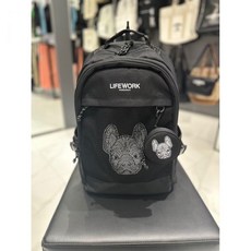 라이프워크 남여공용) 데일리 메쉬 포켓 백팩 LW225BG006 40 BLACK(2923923)