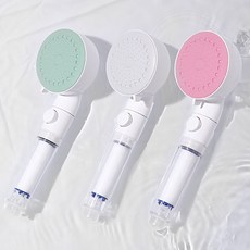 물쎈 블라썸 3기능 정수필터 샤워기+필터2개, 민트