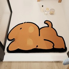 욕실 바닥 매트 만화 미끄럼 방지 흡수 도어 화장실 샤워 룸 카, S.Bathroom mat-rot.., 5.100 x100CM [floo.., 1개