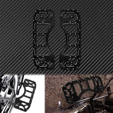 할리데이비슨 플로어 보드 2xmotorcycle 전면 드라이버 마루판은 dyna 호환품, 검은 마루판