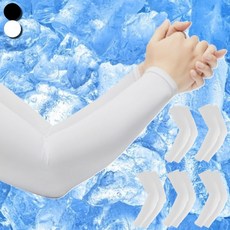 유니에버 여름 무지 쿨토시 자외선 차단 아이스, 6세트, 화이트