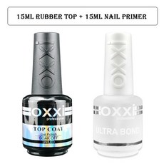 Oxxi- 네일 고무 베이스 코트 15ml 세미 퍼머넌트 UV 젤 바니시 프라이머 네일용 매트 탑코트 네일아트 젤락, 13 top and primer, 1개