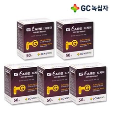 GC녹십자MS 지케어 혈당 측정검사지, 50개입, 5개