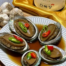 프리미엄 국산 완도 전복 수제 전복장, 600g, 1개
