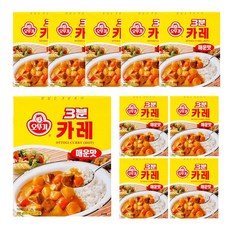 오뚜기 3분 카레 매운맛, 200g, 10개