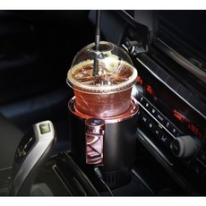 차량용 냉장 컵홀더 냉온컵 LED터치 냉온컵홀더, 블랙, 블랙, 1개