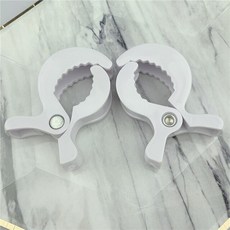 2pc/set Baby Car Seat Accessories Plastic Pushchair Toy Clip Pram Stroller Peg To Hook Cover Blanket, [02] white 2p