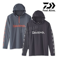  다이와 DE-34020 후디 집업 셔츠 / 낚시 후드셔츠 후드티 모자티 낚시복 