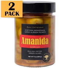 amanida 아마니다 스파이시 시즌드 피티드 그린 올리브 145g x 2개