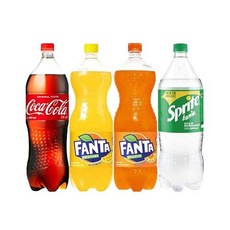 코카콜라+환타오렌지+환타파인애플+스프라이트 1.5L 1개씩, 4개