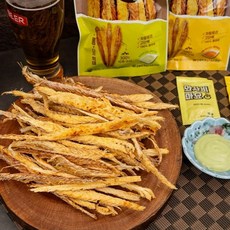 바싹 롱먹태 직화구이 술안주 간식 간편한 캠핑안주 2+1, 롱먹태 매콤마요 2+1, 3개