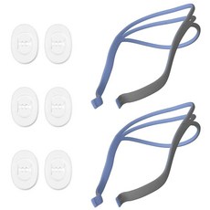 2팩 업그레이드된 Airfit P10 헤드기어 CPAP 교체품 ResMed Airfit P10 Nasal Pillow CPAP 마스크 스트랩과 호환되는 Tegneo 교체용 헤드기