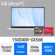 [오늘출발] LG전자 2023 울트라PC 15UD40R-GX56K *오피스밸류팩/무선마우스 증정*, WIN11 Home, 16GB, 256GB, 라이젠5, W
