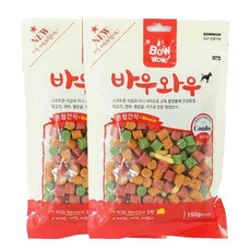 바우와우 혼합 간식 150g, 혼합맛, 2개 - 바우와우혼합간식