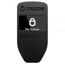 Trezor Model One 암호화폐 하드웨어 지갑 비트코인 이더리움 ERC20을 위한 가장 신뢰할 수 있는 콜드 스토리지 블랙, 1) 블랙