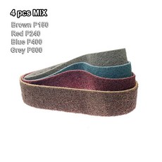 글라인더 휠 인치 고무 200 50mm 벨트 확장기 작동 원심 모터 샌딩 8 액세서리와 함께, 4 pcs Nylon Belts