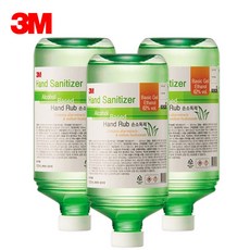 3M 리필 손소독제 에탄올 62% 1000ml x3개 9262, 단품