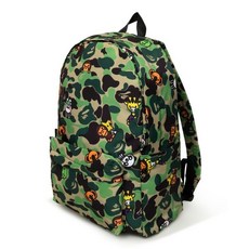 A BATHING APE 베이프 정품 ABC MILO ALL FRIENDS CAMO BACKPACK 그린