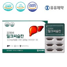 유유제약 포에버밀크씨슬 1000mg 60캡슐, 4개, 60정