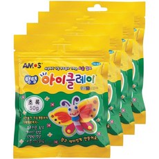 아모스 탱탱 아이클레이 파우치 2500, 초록, 50g