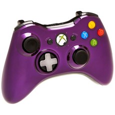 Microsoft XBOX용 조이패드 엑박패드 XBOX 게임패드 Xbox 360 크롬 시리즈 무선 컨트롤러퍼플 Q1387884, 1개