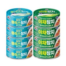 사조 살코기 플러스100g 4개 + 야채참치 100g, 1개