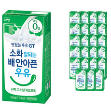 맛있는 우유 GT 소화가 잘 되는 배 안아픈 우유, 180ml, 288개