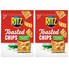 2개세트 리츠 토스티드 칩 사우어 크림 어니언 229g 229g RITZ Toasted Chips Sour Cream and Onion Crackers, 2개