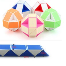 네오 미니 스네이크 매직 보드 큐브 24 magico cubo 직업 퍼즐 큐브 cubos 교육의 종류 어린이 장난감 선물, Blue개