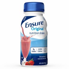 (미국) 앤슈어 오리지널 영양 단백질 쉐이크 딸기맛 237ml 16개입 Ensure Original Nutrition Shake With 9g of Protein