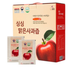싱싱 맑은 사과즙, 100ml, 100개입