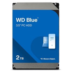 Western Digital 8TB WD 블루 PC 내장 하드 드라이브 HDD - 5640RPM SATA 6Gb/s 256MB 캐시 3.5인치 WD80EAAZ